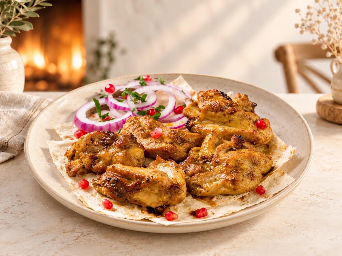 Шашлык из бедра курицы