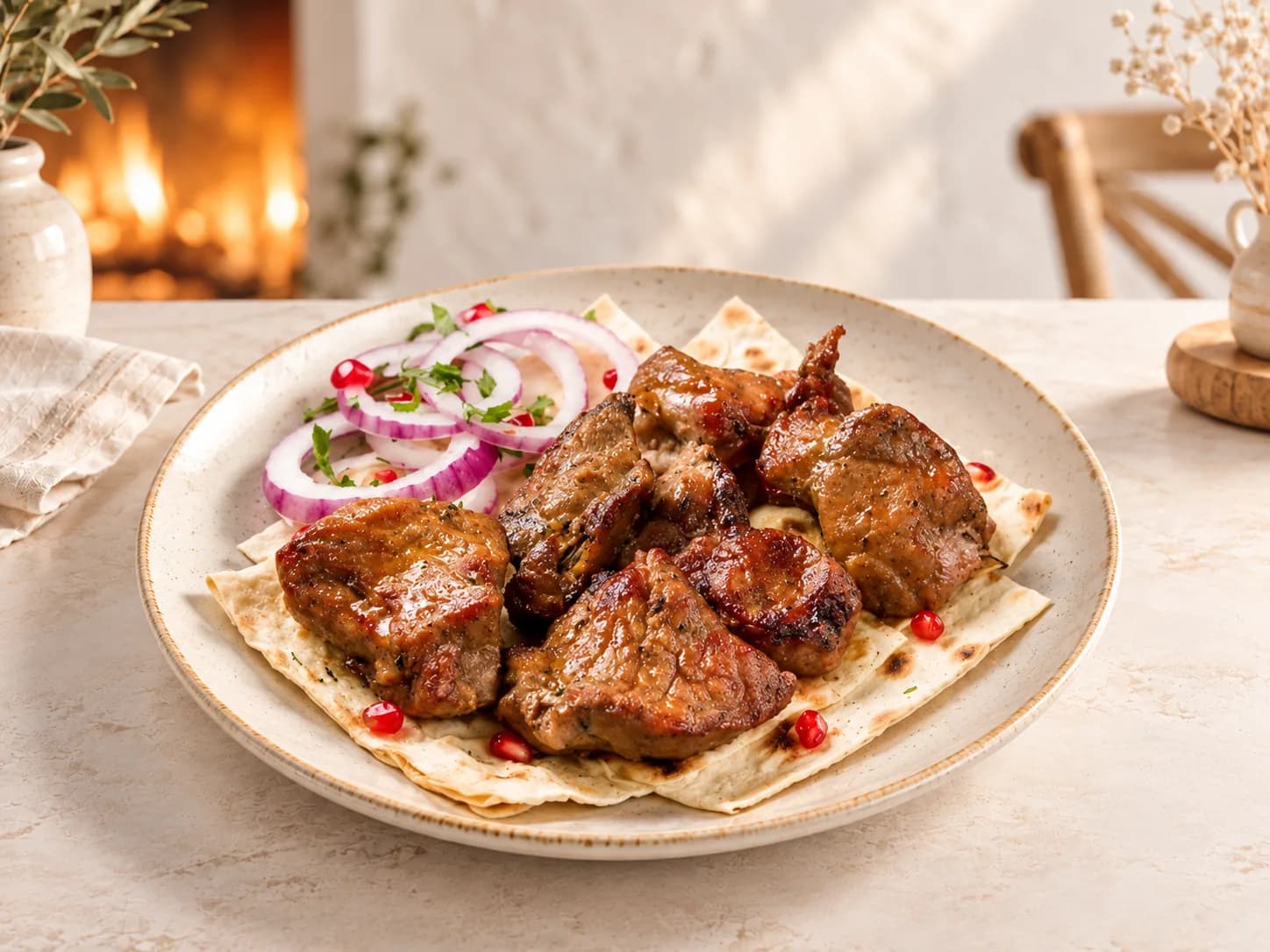 Шашлык из cвинoй шейки